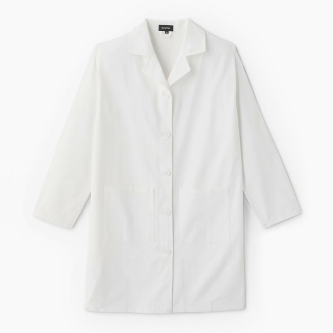 Blouse blanche, 100% coton blanc <span itemprop=