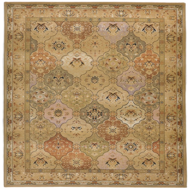 Tapis tissé à poils courts - GABIRO Couleur beige <span itemprop=