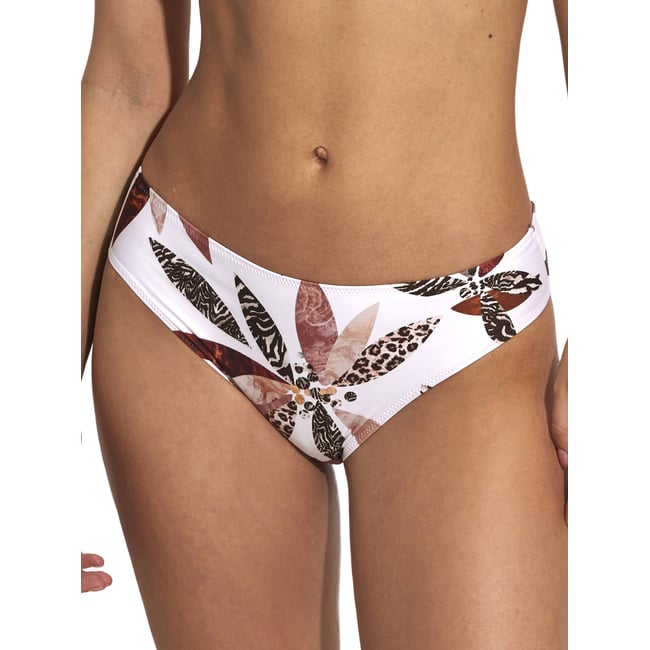 Bas maillot slip de bain Jamaica blanc <span itemprop=