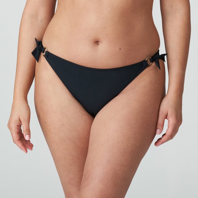 Slip taille basse ficelles DAMIETTA noir - noir <span itemprop=