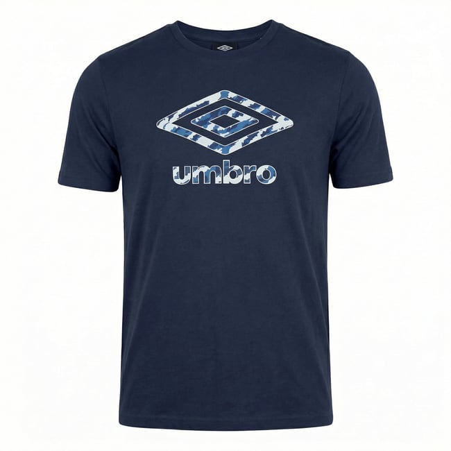 Tee shirt coton 160GSM bleu marine/blanc/bleu <span itemprop=
