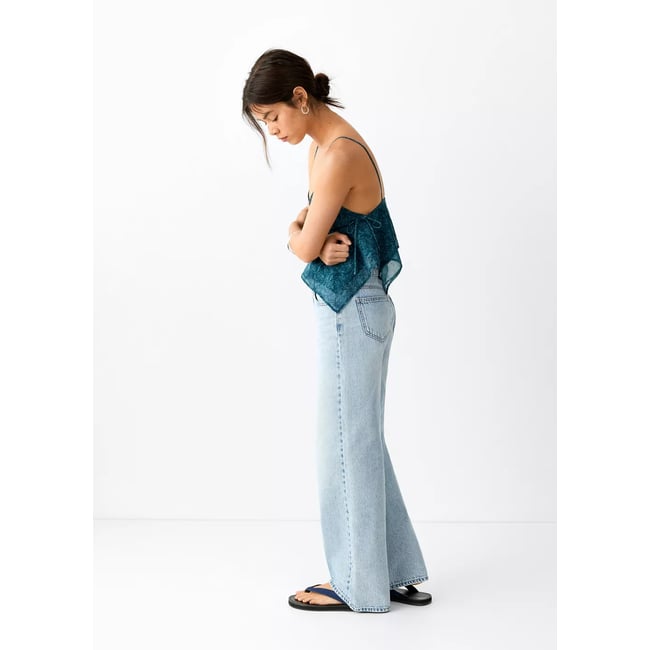 Jean droit taille normale bleu moyen <span itemprop=