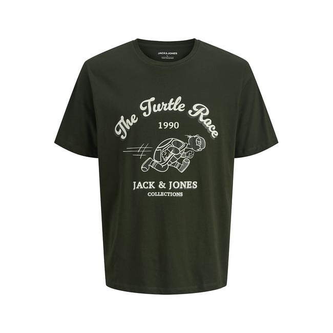 Футболка с короткими рукавами Masao / Масао зеленый JACK & JONES