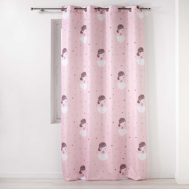 Rideau a oeillets Fifi Petite Princesse rose <span itemprop=