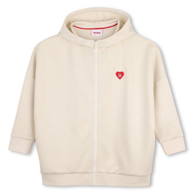 Cardigan à capuche new beige <span itemprop=