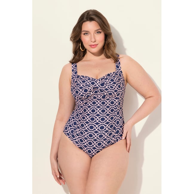 Maillot de bain à bonnets souples. Effet marine <span itemprop=