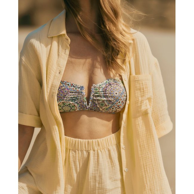 Pyjashort de maternité Ice cream vanille <span itemprop=
