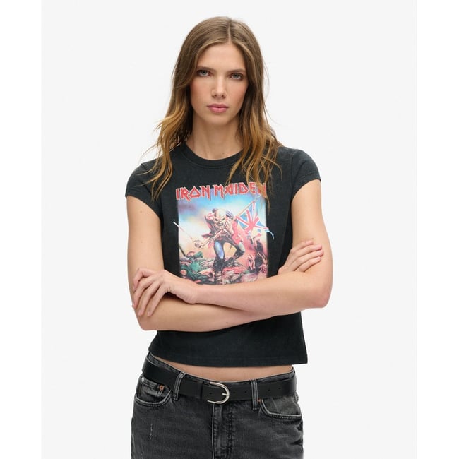 T-shirt à mancherons Iron Maiden x - SUPERDRY