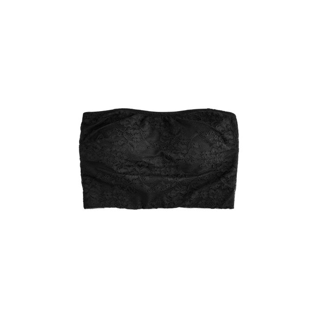 Brassière longue en dentelle noir <span itemprop=
