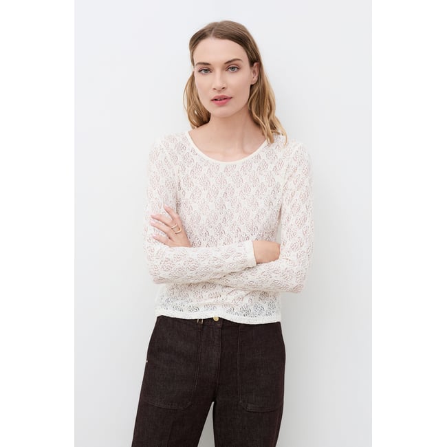 T-shirt ajusté col rond TNITA - CAROLL