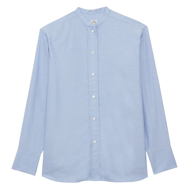 Chemise Ollie en coton bleu <span itemprop=
