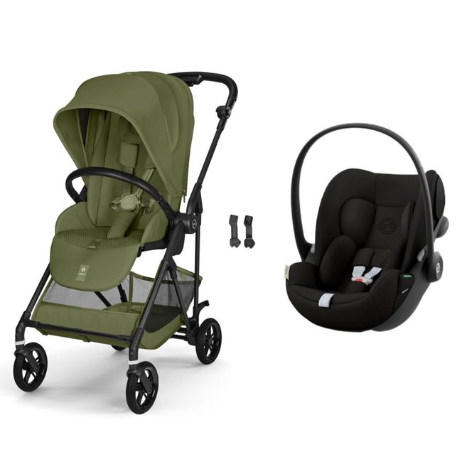 Pack poussette duo Melio Carbon 6 + siège auto Cloud G i-Size - CYBEX