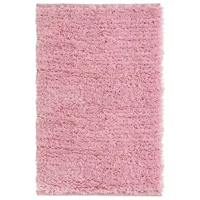 Tapis descente de lit confortable rose 50x80cm Couleur rose <span itemprop=