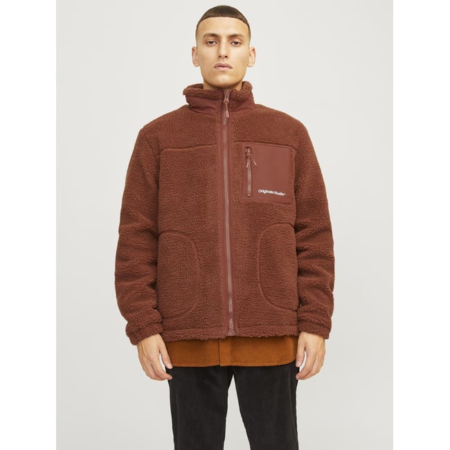 Manteau En Peluche marron - brandy brown <span itemprop=