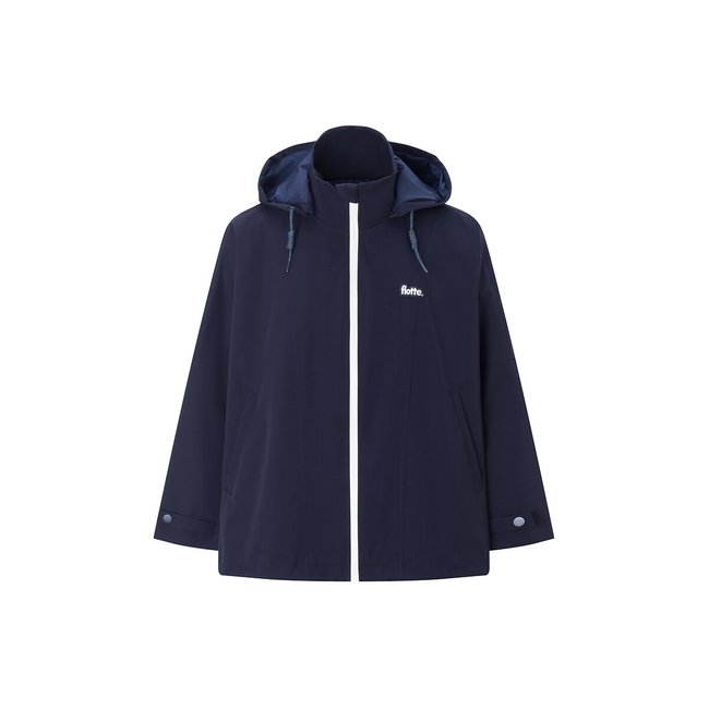 Veste cape courte imperméable oversize, LOURMEL indigo <span itemprop=