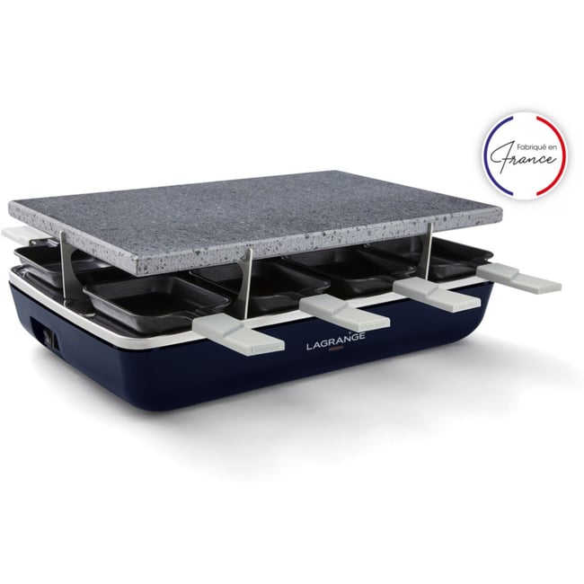 Raclette element bleu abysse pierre de cuisson - LAGRANGE