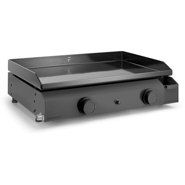 Plancha gaz Base 60 Acier 2 brûleurs à poser, 57.5x37.9 cm noir <span itemprop=