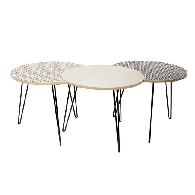 Table Basse Modulable X3 Noir Couleur v002228 <span itemprop=