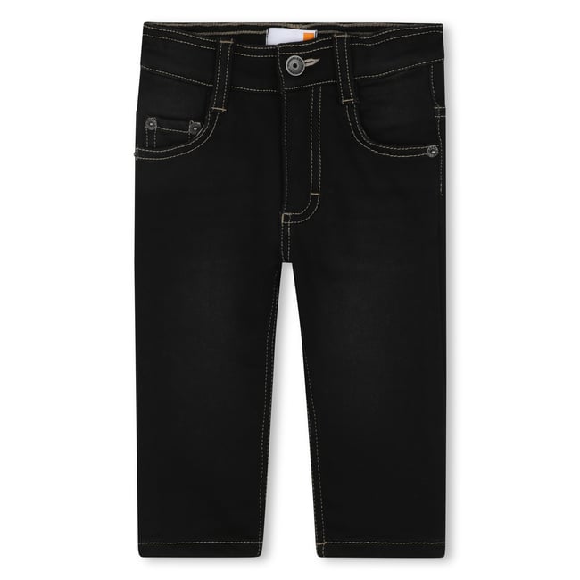 Pantalon en tricot effet denim denim black <span itemprop=