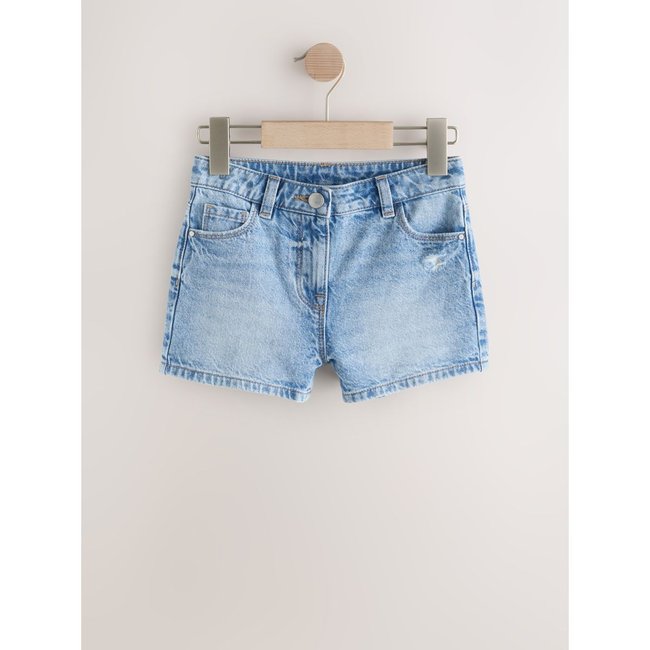 Short en denim bleu moyen <span itemprop=