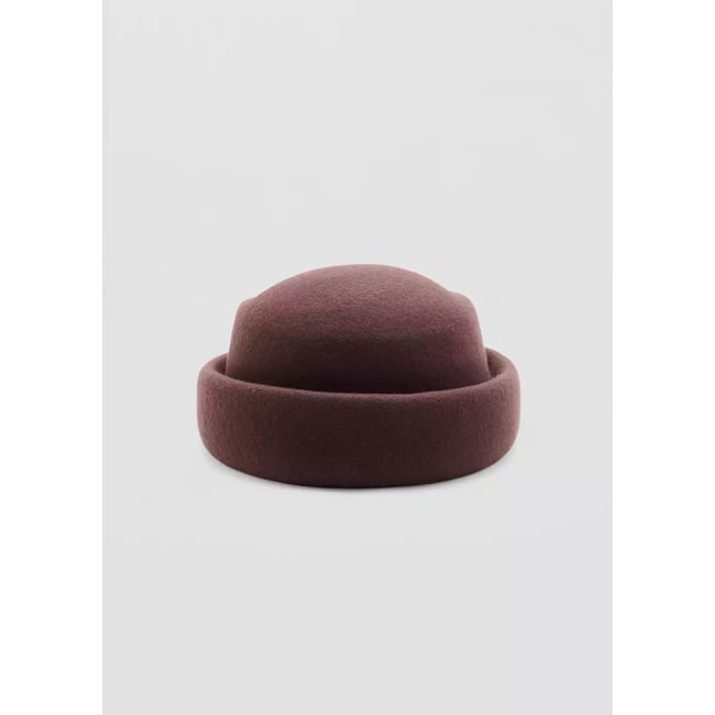Chapeau 100 % laine chocolat <span itemprop=