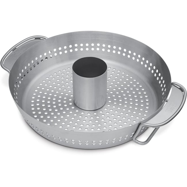 Support barbecue pour poulet Gourmet BBQ System argent <span itemprop=
