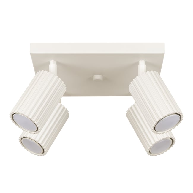 Plafonnier Aluminium Beige GU10 4 Karbon Couleur beige <span itemprop=