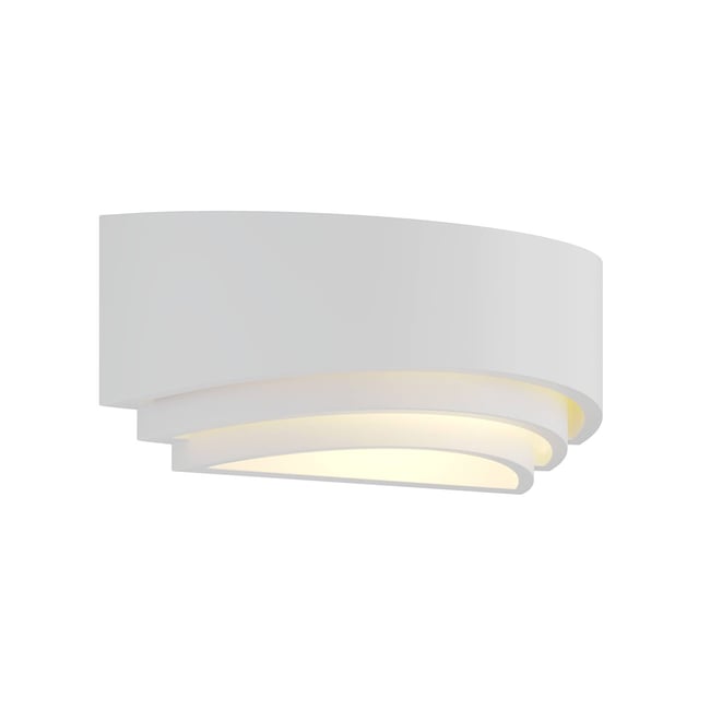 Applique en plâtre moderne, Lucien Couleur blanc <span itemprop=