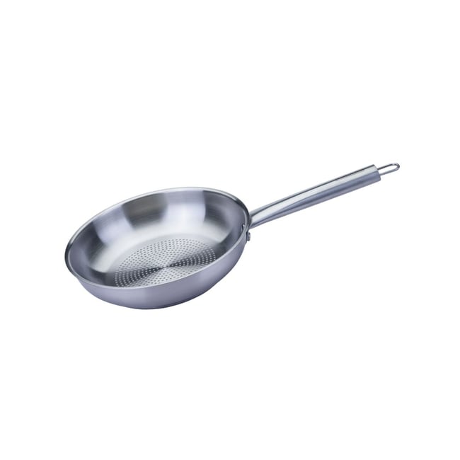 Poêle 24 cm en inox 18/8 OVALGRIFF inox <span itemprop=