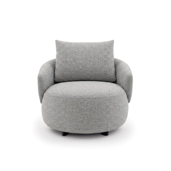 Fauteuil tissu chiné, LEXIE - BOBOCHIC