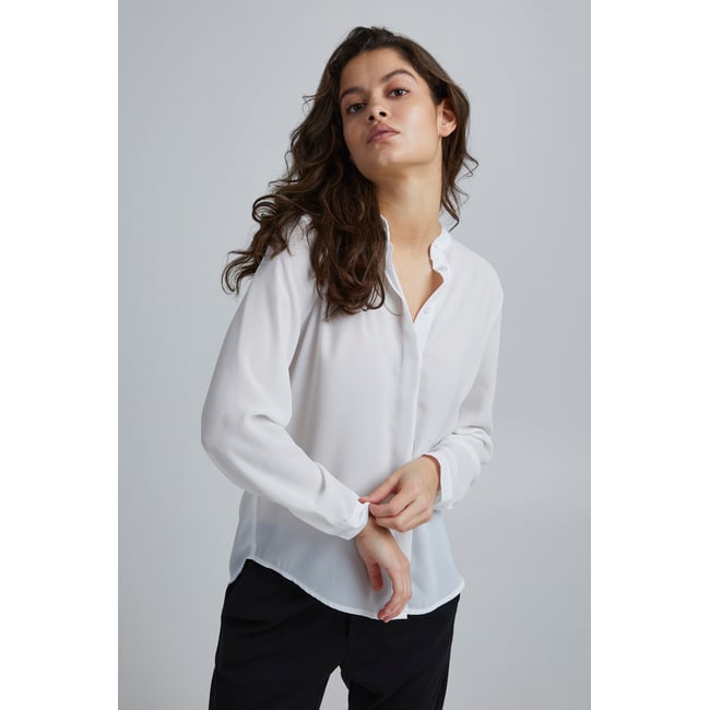 Long sleeved shirt blanc cloud dancer <span itemprop=