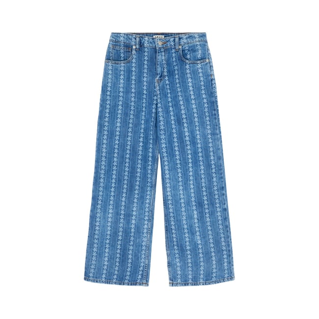 Jean en jean court et large BOOGIE NIGHT MID. bleu surf wash vintage <span itemprop=