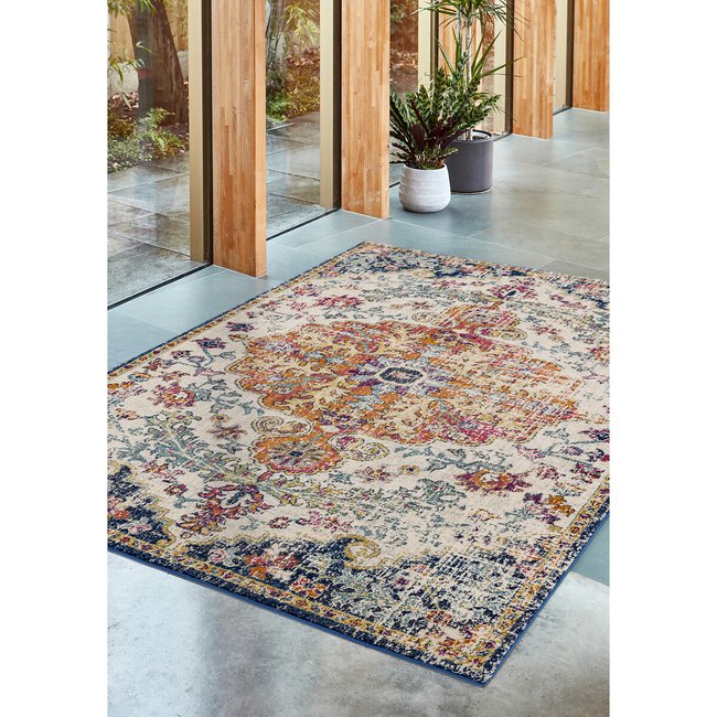 Vintage Style Medallion Rug, multi-coloured, SO'HOME