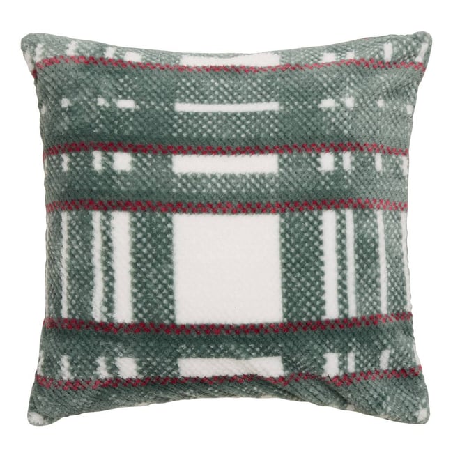 Coussin carré LARY vert foncé <span itemprop=