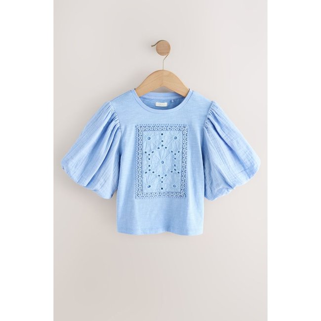 T-shirt en crochet manches bouffantes - NEXT