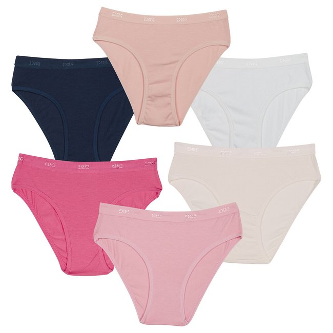 Lote de slips pockets Ecodim x6 multicolor <span itemprop=