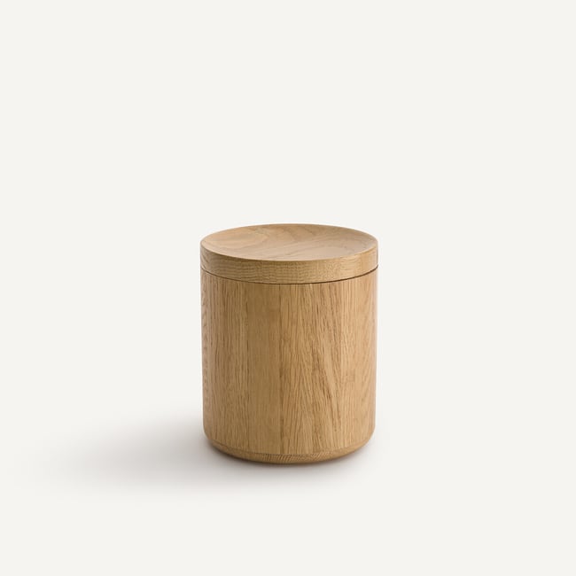 Boîte en frêne massif, hauteur 14 cm, RENDO Couleur chêne naturel <span itemprop=