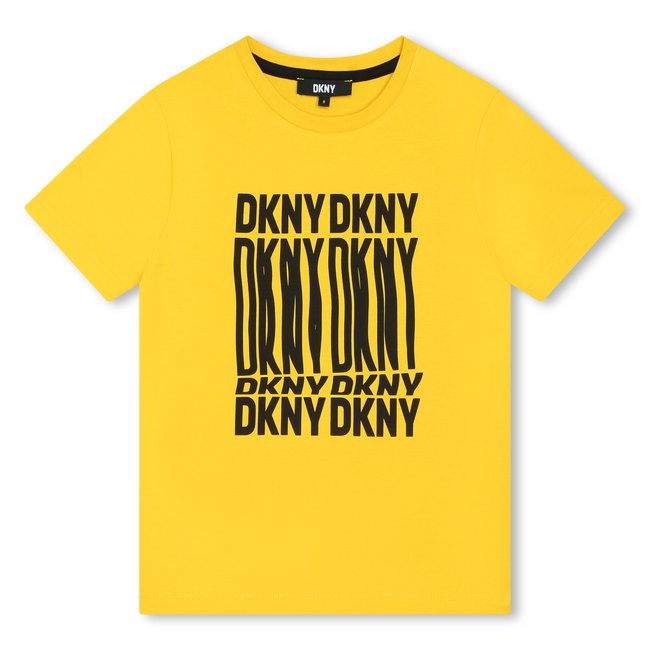 T-shirt imprimé jaune citrine <span itemprop=