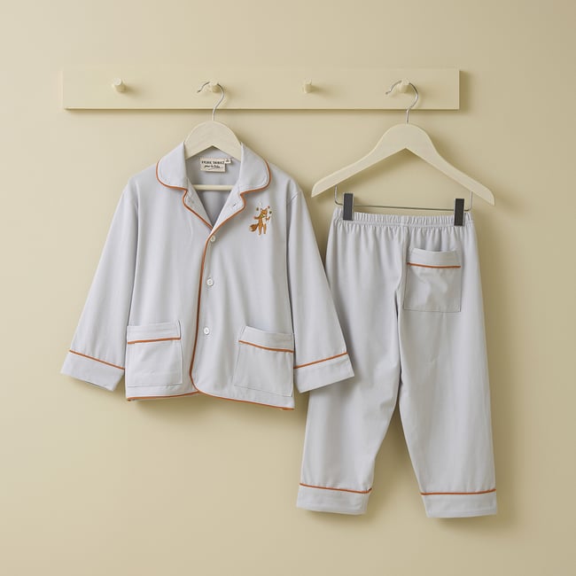 Pyjama enfant HYDE PARK gris <span itemprop=
