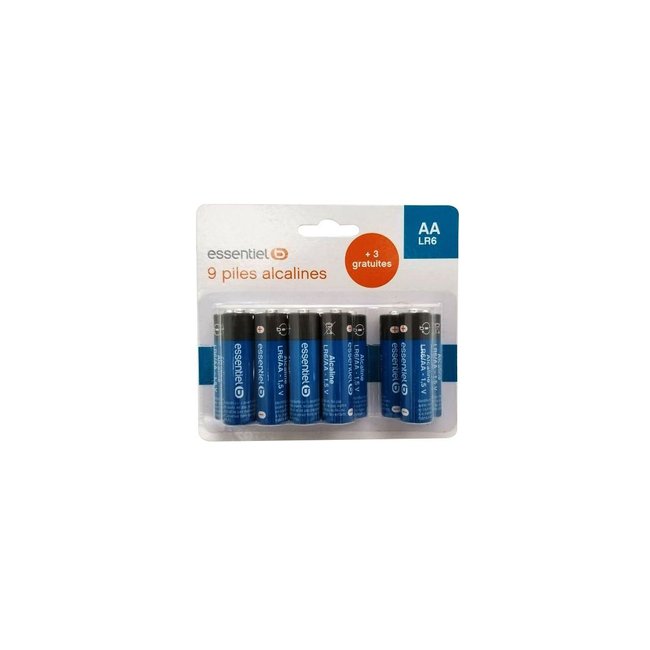 Pile LR06 AA Lot 12 piles - ESSENTIEL B
