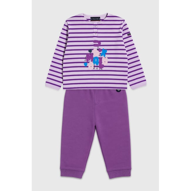 Pyjama en coton KIDS romolo/ morado <span itemprop=