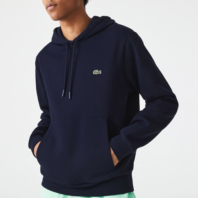 Felpa con cappuccio in cotone - LACOSTE