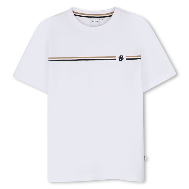 Tee-shirt manches courtes blanc <span itemprop=