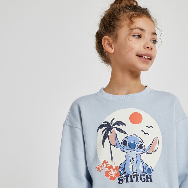 Sudadera Stitch de felpa azul claro <span itemprop=