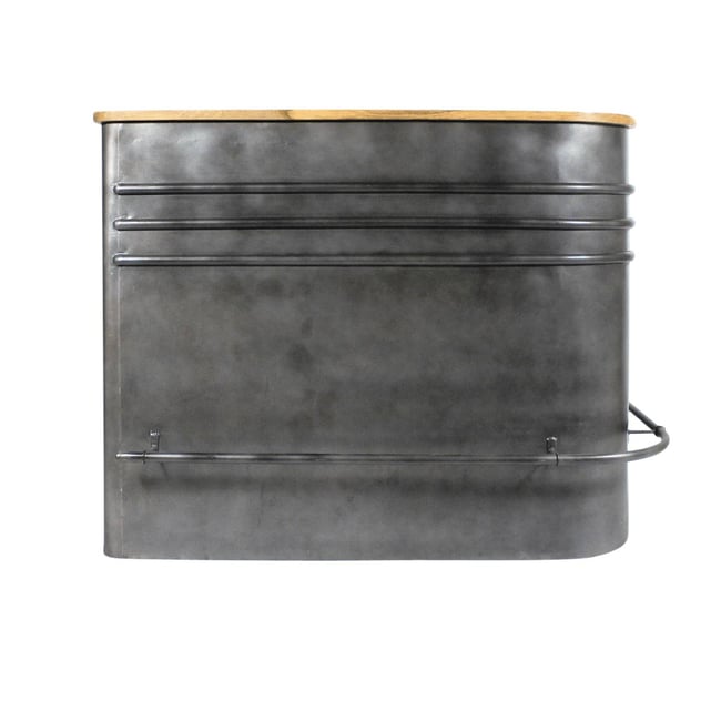 Meuble bar en angle en métal  LOCKER Couleur gris <span itemprop=