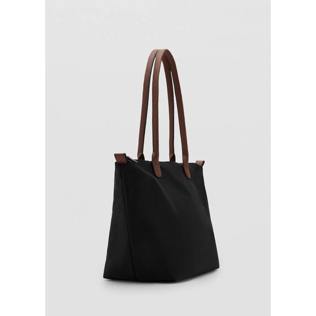 Sac shopper noir <span itemprop=