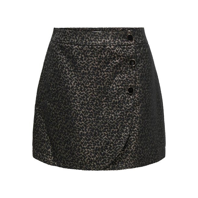Minirock mit Glitzereffekt schwarz <span itemprop=