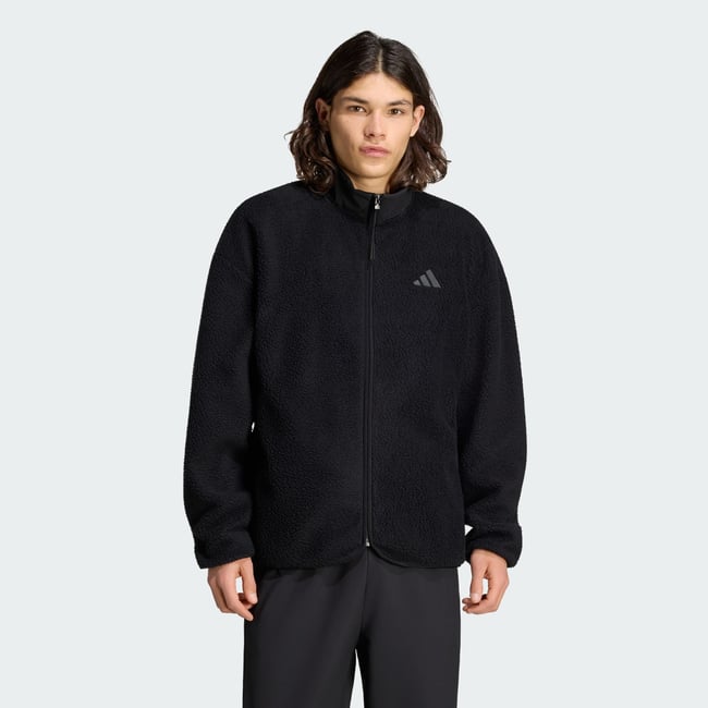 Veste Zip Intégral Molleton À Poils Longs 3 Bandes City Tech - ADIDAS SPORTSWEAR