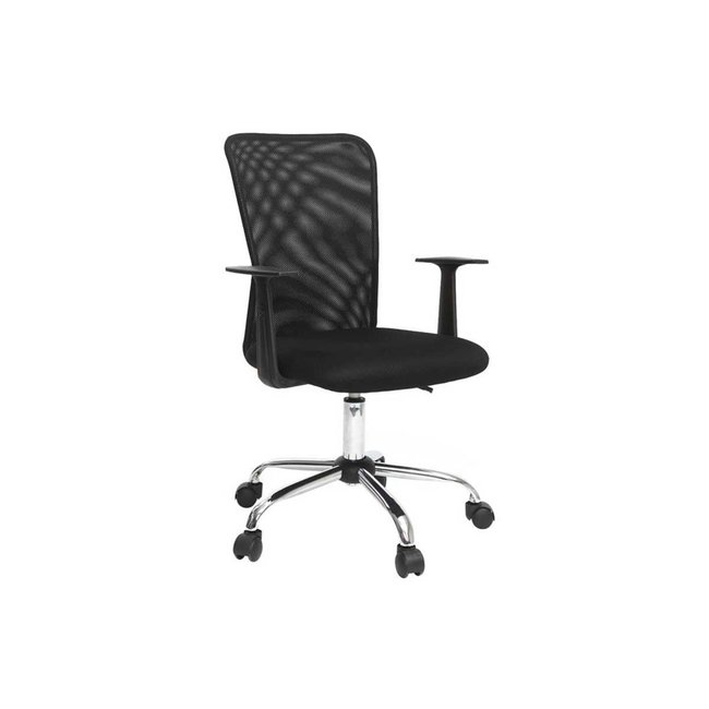 Fauteuil de bureau design à roulettes PLUZ Couleur noir <span itemprop=