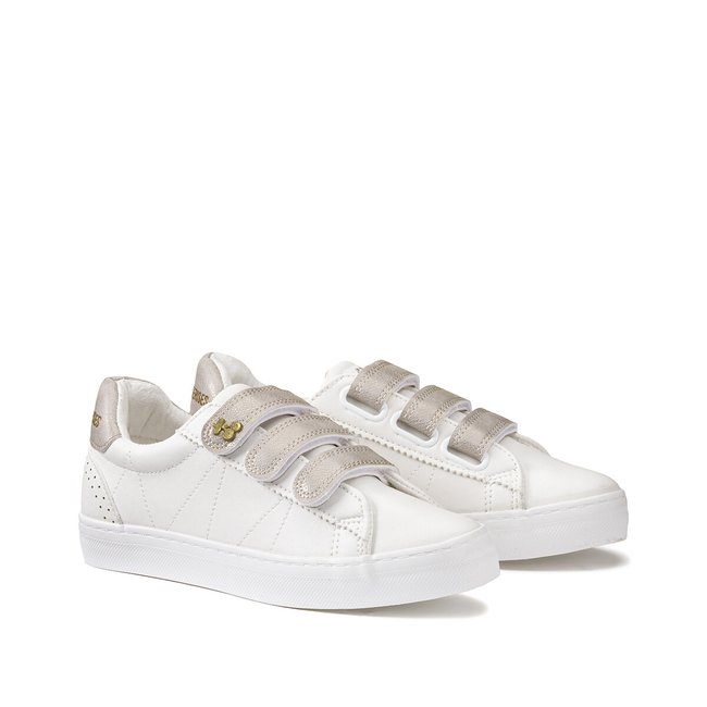 Vic Trainers with Touch 'n' Close Fastening, white/gold-coloured, LE TEMPS DES CERISES